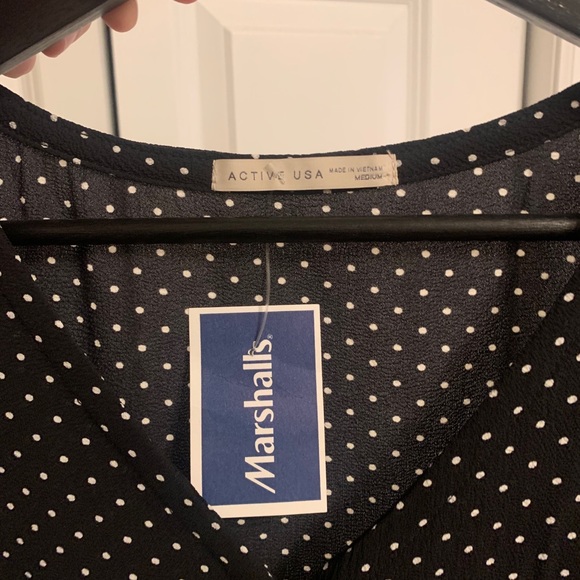 Black polka dot crop - Picture 1 of 3